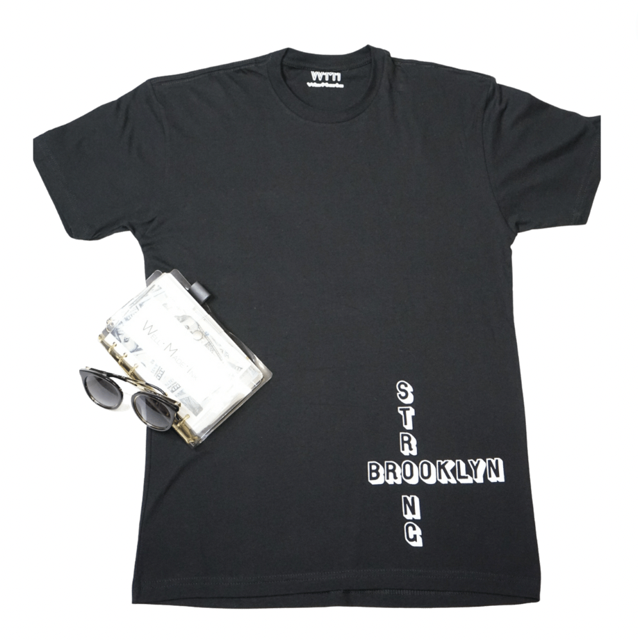 Black Lower Crossing Brooklyn Strong T-shirt