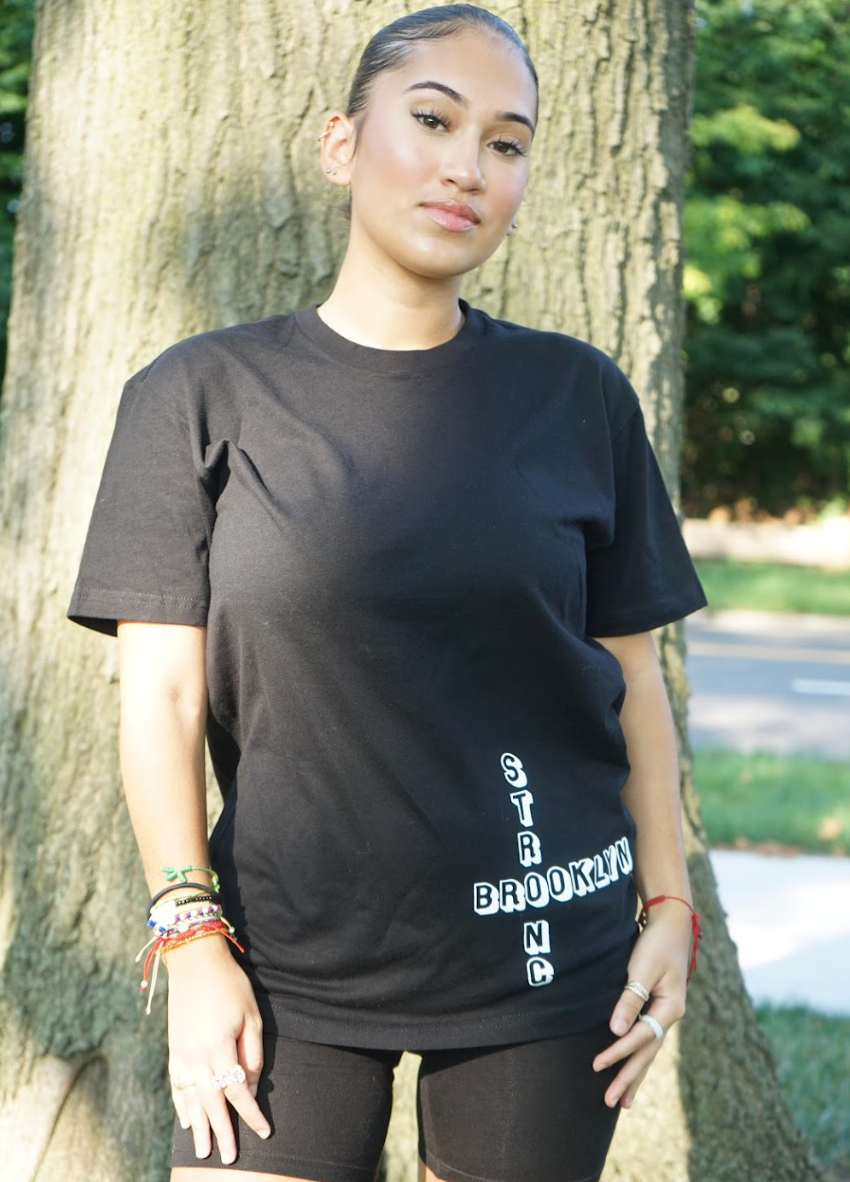 Black Lower Crossing Brooklyn Strong T-shirt