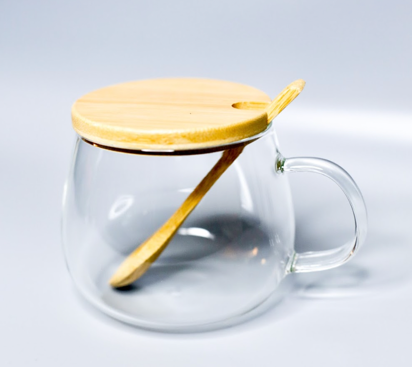 Clarity Mug with  Spoon and lid